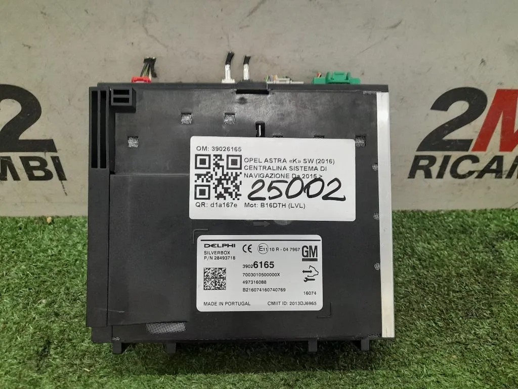 Centralina Sistema DI Navigazione 39026165 Opel Astra K SW 2016