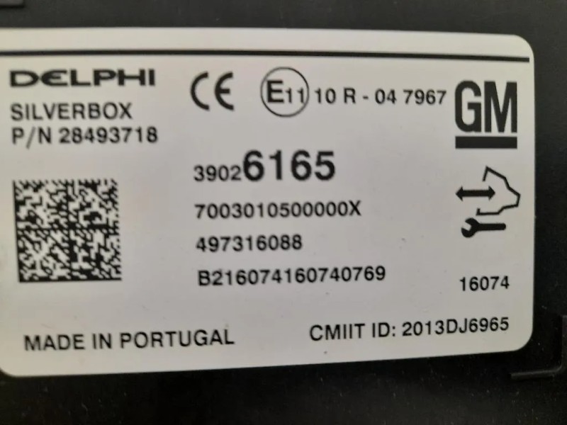 Centralina Sistema DI Navigazione 39026165 Opel Astra K SW 2016