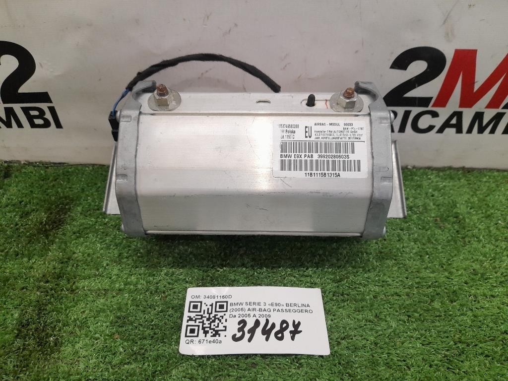 Air-bag Passeggero 34081150D Bmw Serie 3 E90 Berlina 2005