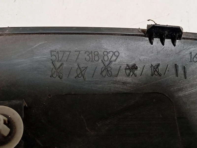 Modanatura Paracolpi Passaruota POST SX 51777318829 Mini MINI ONE F55 2014