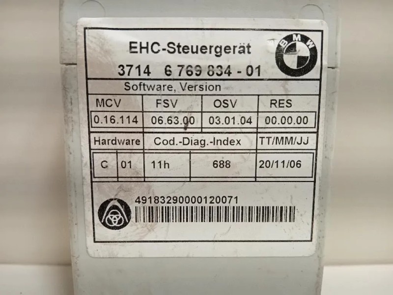 Centralina Sospensioni AD ARIA 3714 6 769 804-01 Bmw Serie 7 E66 2003