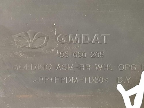 Modanatura Paracolpi Passaruota POST SX