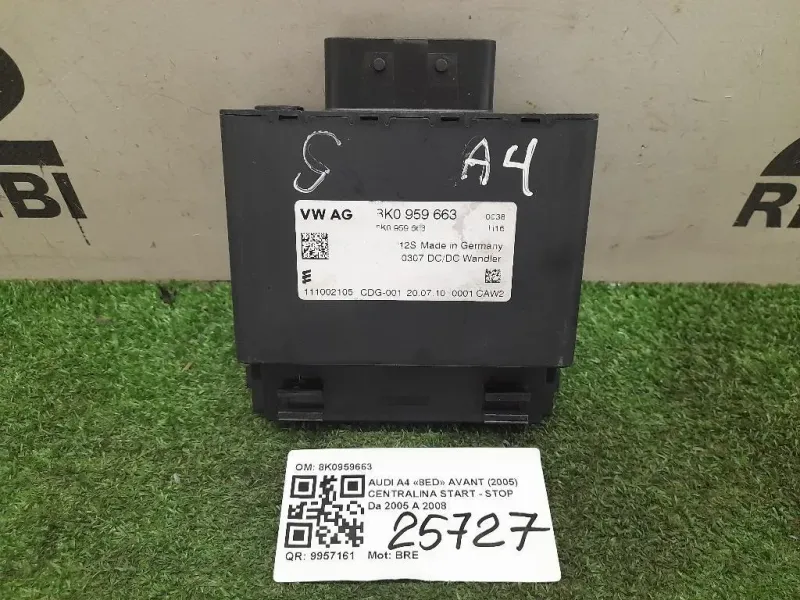 Centralina Start - STOP 8K0959663 Audi A4 8ED Avant 2005