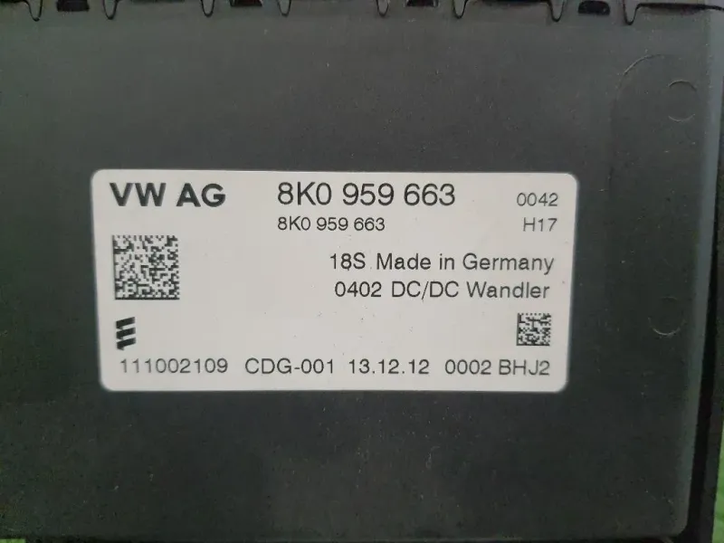 Centralina Start - STOP 8K0959663 Audi Q5 8RB 2012