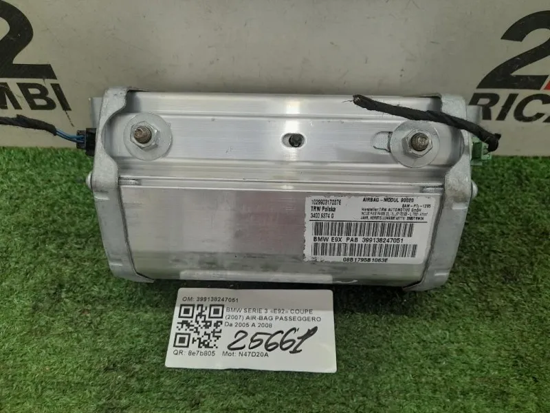 Air-bag Passeggero 399138247051 Bmw Serie 3 E92 Coupe 2007