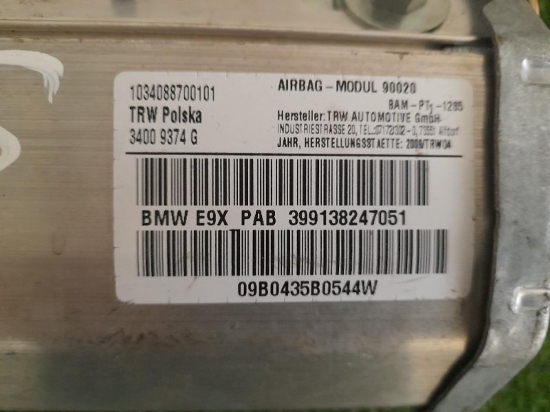 Air-bag Passeggero 399138247051 Bmw Serie 3 E92 Coupe 2007