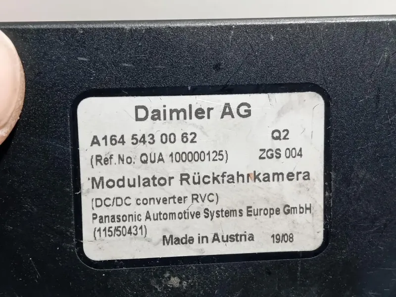 Centralina Telecamera POST A1645430062 Mercedes Classe S W221 2006