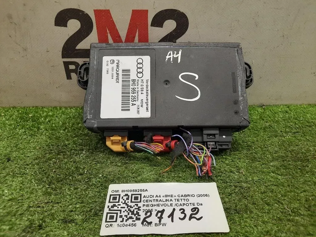 Centralina Tetto Pieghevole Capote 8H0959255A Audi A4 8HE Cabrio 2006