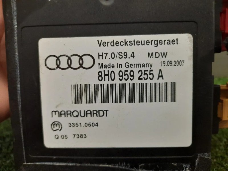 Centralina Tetto Pieghevole Capote 8H0959255A Audi A4 8HE Cabrio 2006