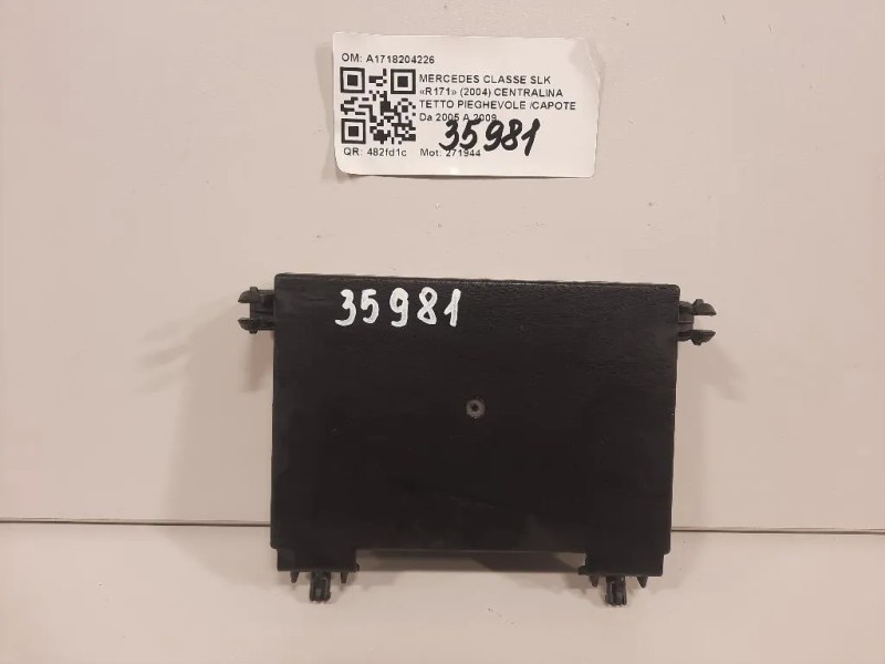 Centralina Tetto Pieghevole Capote A1718204226 Mercedes Classe SLK R171 2004
