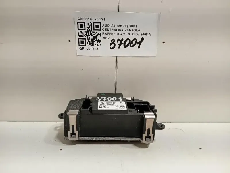 Centralina Ventola Raffreddamento 8K0 820 521 Audi A4 8K2 2008