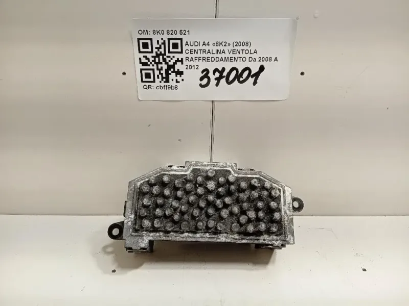 Centralina Ventola Raffreddamento 8K0 820 521 Audi A4 8K2 2008