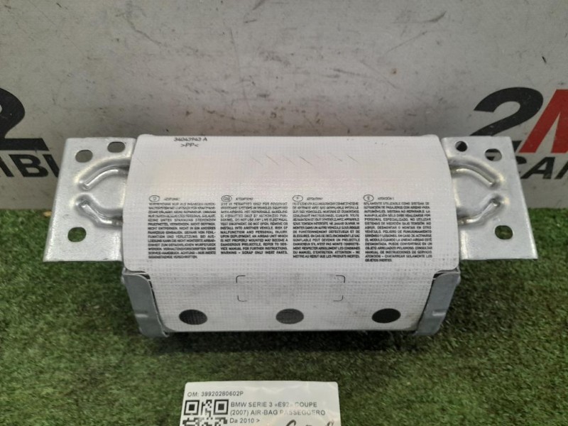 Air-bag Passeggero 39920280602P Bmw Serie 3 E92 Coupe 2007