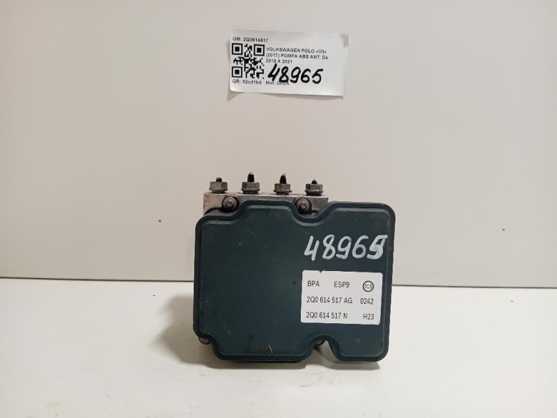 Pompa ABS ANT 2Q0614517 Volkswagen POLO VII 2017