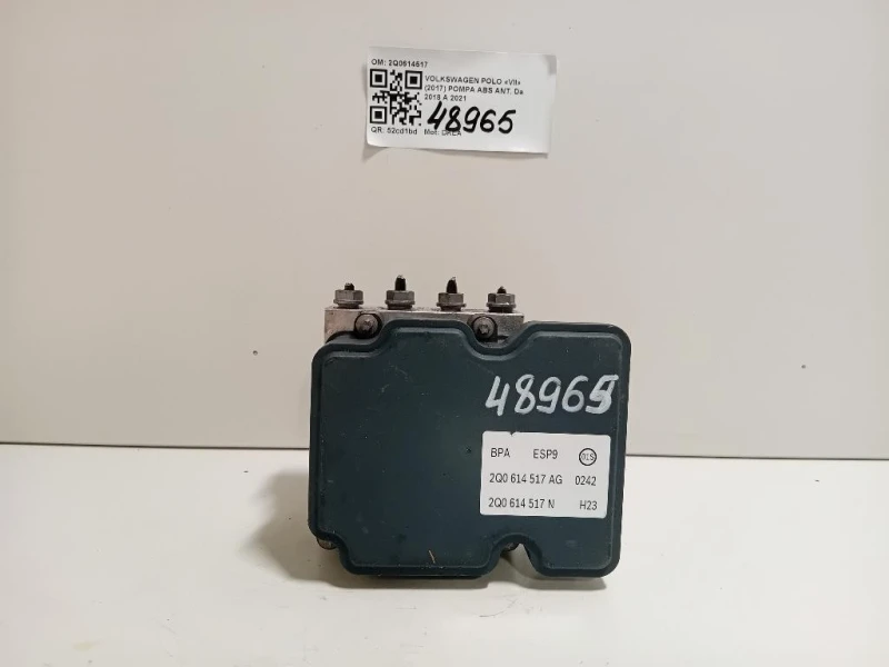 Pompa ABS ANT 2Q0614517 Volkswagen POLO VII 2017