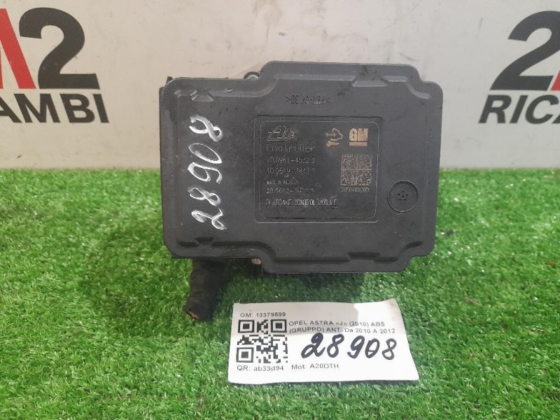 ABS Gruppo ANT 13379599 Opel Astra J 2010