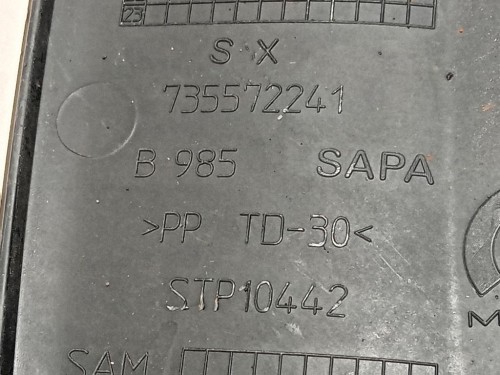 Modanatura Parafango SUP POST SX