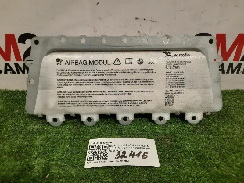 Air-bag Passeggero 611012001A Bmw Serie 5 F10 Berlina 2010