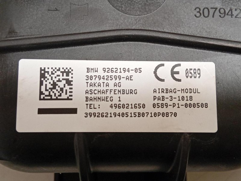 Air-bag Passeggero 307943310-AA Bmw X1 F48 2015