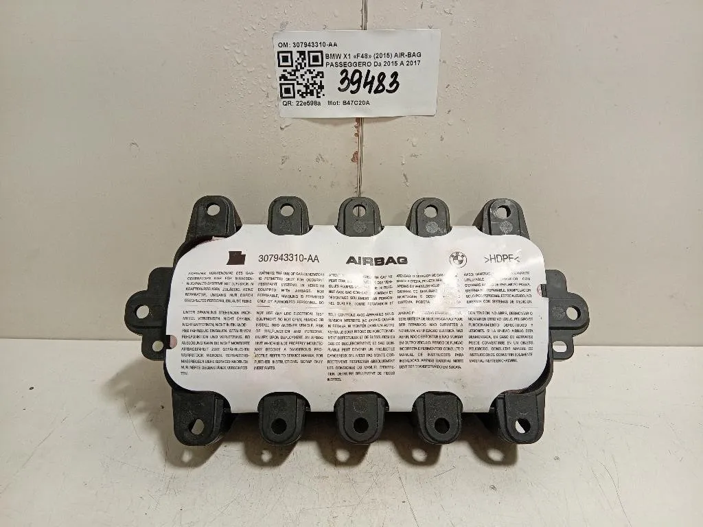 Air-bag Passeggero 307943310-AA Bmw X1 F48 2015