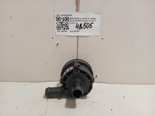 Pompa Acqua A0005000686 Mercedes Classe B W246 2012