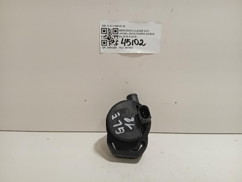 Pompa Acqua A 211 835 00 28 Mercedes Classe GLE W166 2015