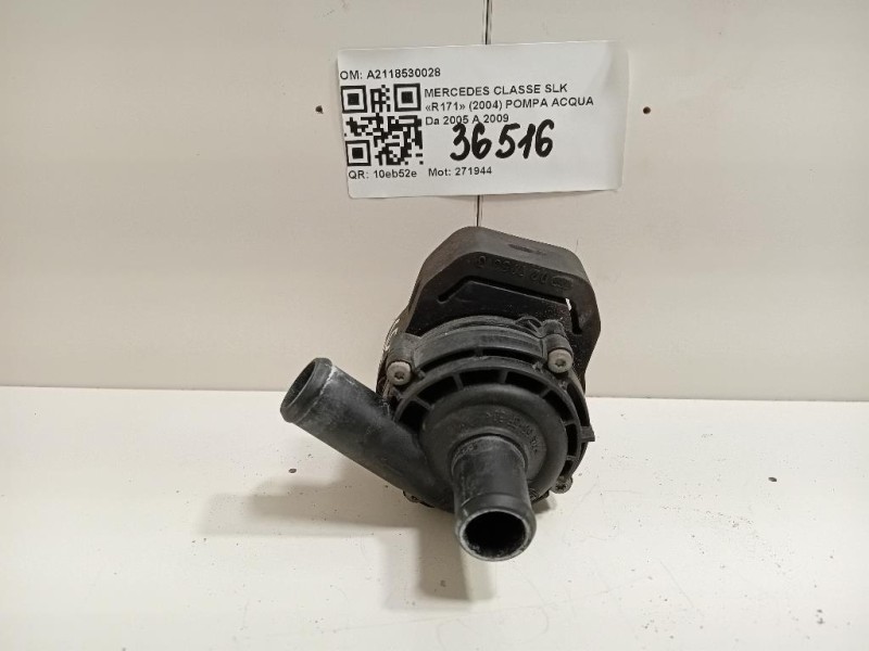 Pompa Acqua A2118530028 Mercedes Classe SLK R171 2004