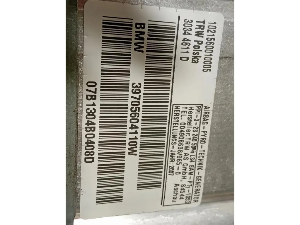 Air-bag Passeggero 30344612E Bmw X3 E83 2004