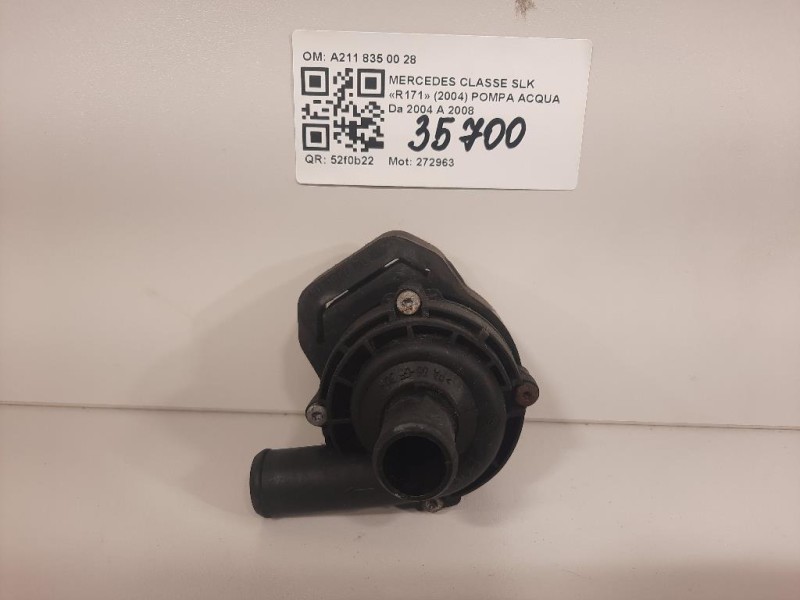 Pompa Acqua A211 835 00 28 Mercedes Classe SLK R171 2004