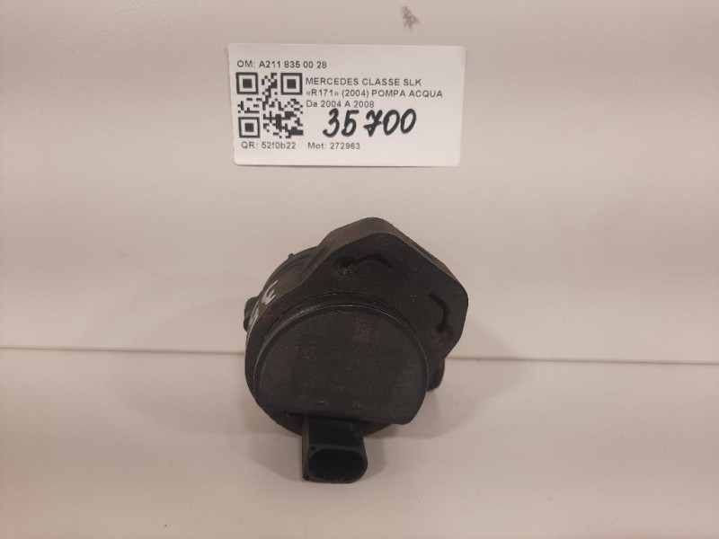 Pompa Acqua A211 835 00 28 Mercedes Classe SLK R171 2004