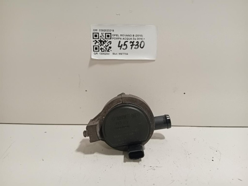 Pompa Acqua 0392023219 Opel Movano B 2010