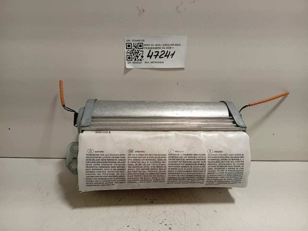 Air-bag Passeggero 30344612E Bmw X3 E83 2004