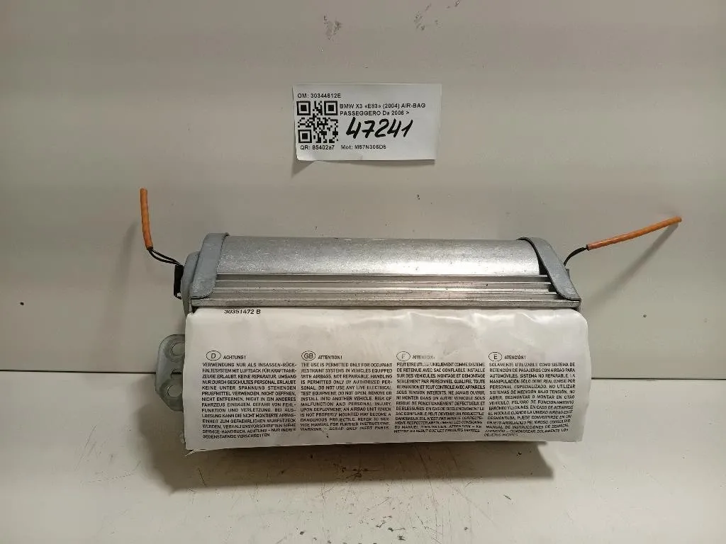 Air-bag Passeggero 30344612E Bmw X3 E83 2004