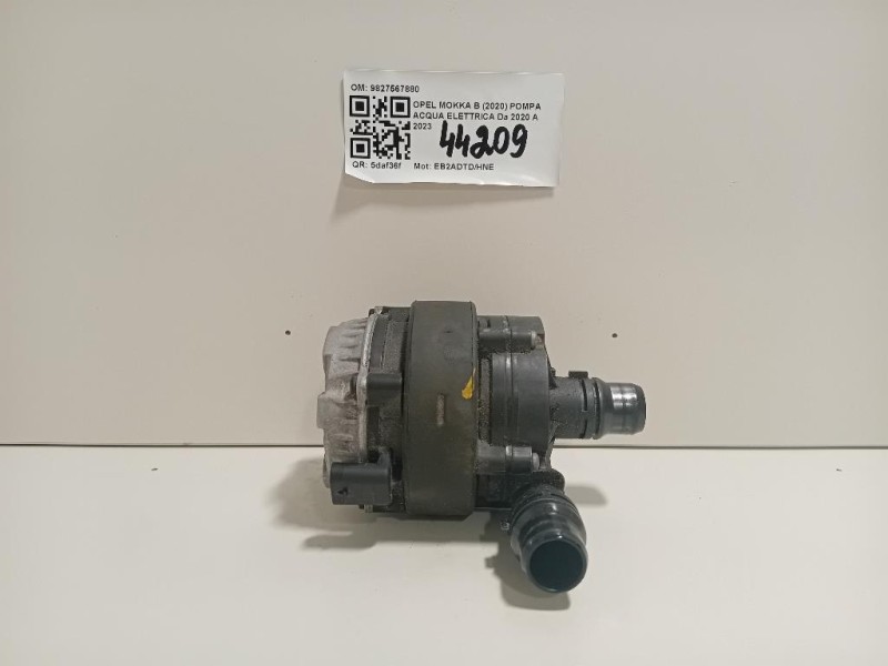 Pompa Acqua Elettrica 9827567880 Opel Mokka B 2020