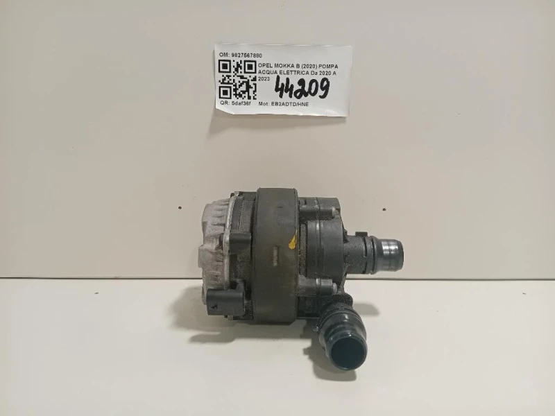 Pompa Acqua Elettrica 9827567880 Opel Mokka B 2020