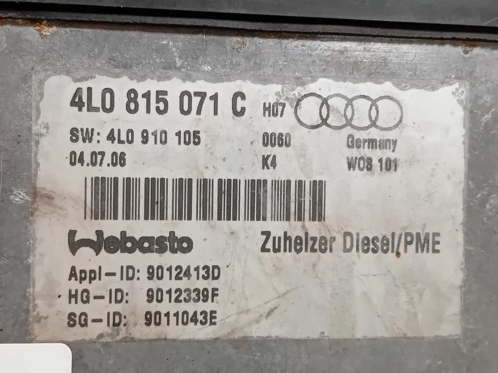 Pompa Acqua Riscaldatore Autonomo 4L0 815 071 C Audi Q7 4LB 2006