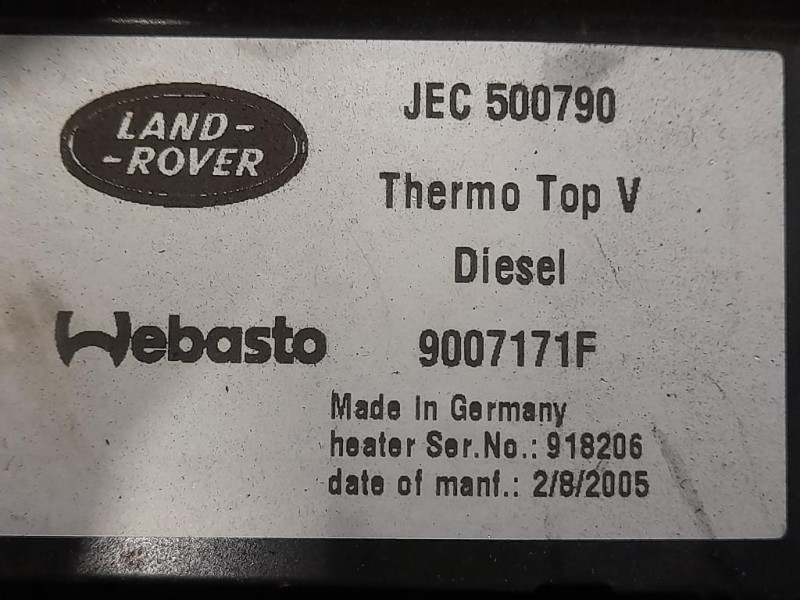 Pompa Acqua Riscaldatore Autonomo 9007171F Land Rover Discovery III 2005