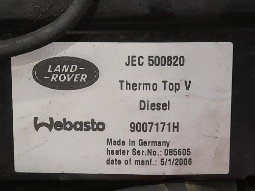 Pompa Acqua Riscaldatore Autonomo 9007171H Land Rover Discovery III 2005