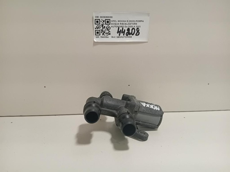 Pompa Acqua Riscaldatore Autonomo 9829266280 Opel Mokka B 2020