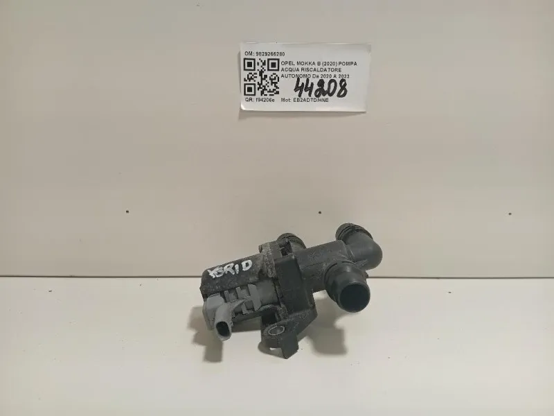 Pompa Acqua Riscaldatore Autonomo 9829266280 Opel Mokka B 2020