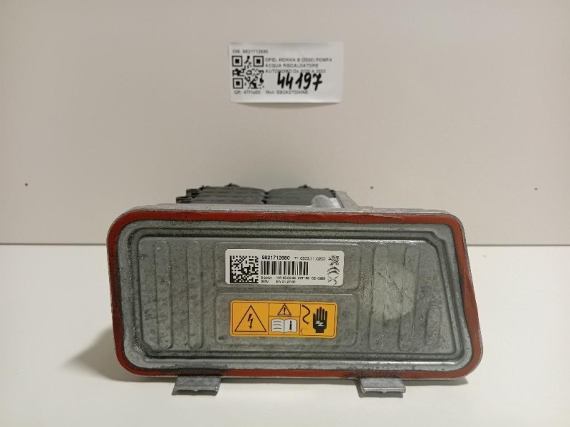 Pompa Acqua Riscaldatore Autonomo 9821712680 Opel Mokka B 2020