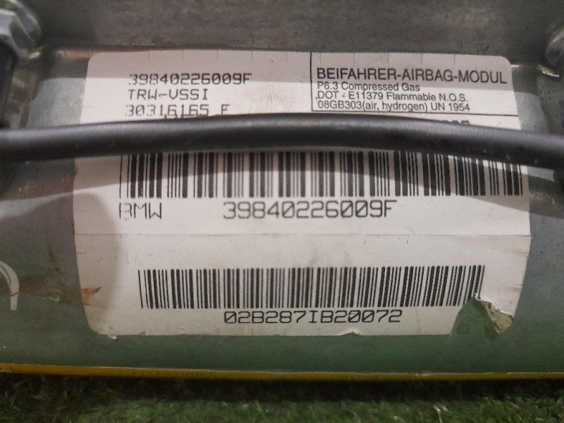 Air-bag Passeggero 39840226009F Bmw X5 E53 2000
