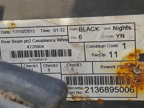 Modanatura Portello POST Opel Vivaro A 2007