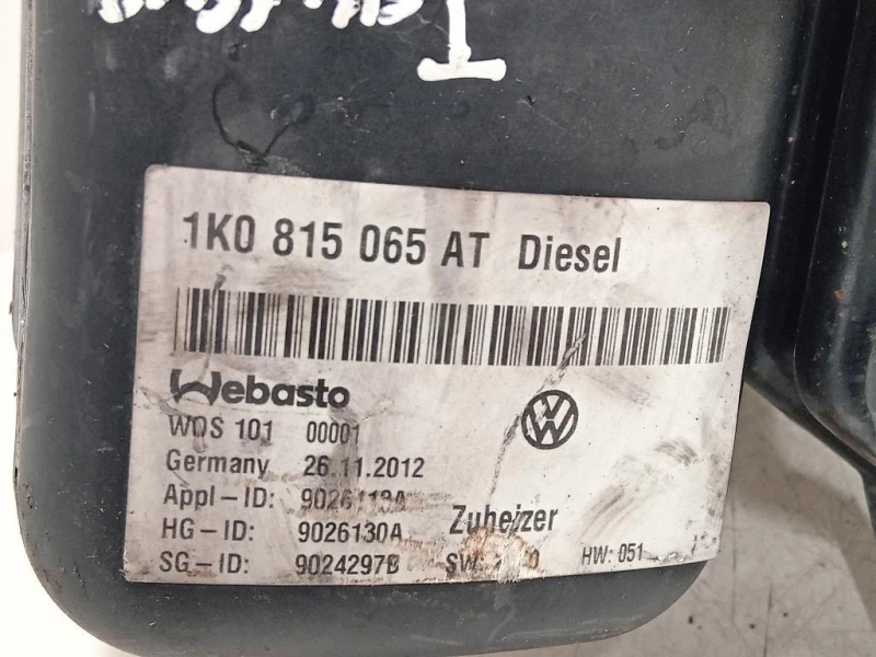 Pompa Acqua Riscaldatore Autonomo 1K0815065AT RISCALDATORE WEBASTO Volkswagen Touran III 2010