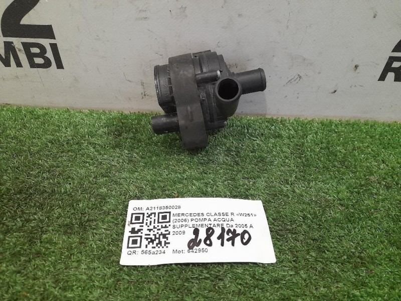 Pompa Acqua Supplementare A2118350028 Mercedes Classe R W251 2006
