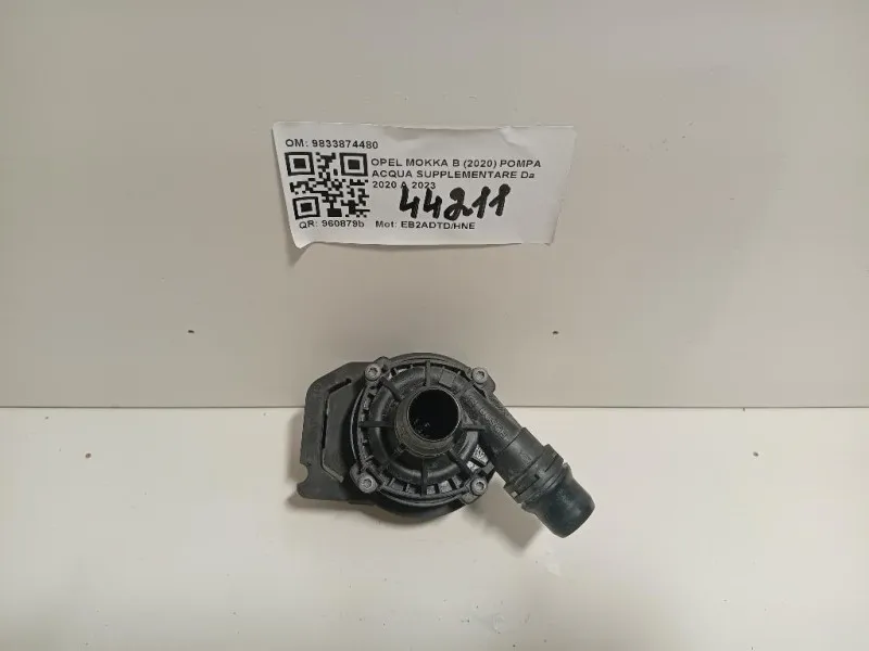 Pompa Acqua Supplementare 9833874480 Opel Mokka B 2020