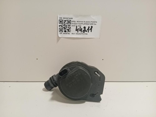 Pompa Acqua Supplementare 9833874480 Opel Mokka B 2020