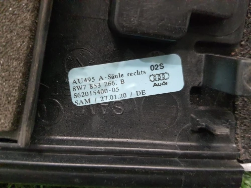 Modanatura Telaio Parabrezza DX 8W7853266B3Q7 DX Audi A5 F57 Cabrio 2016