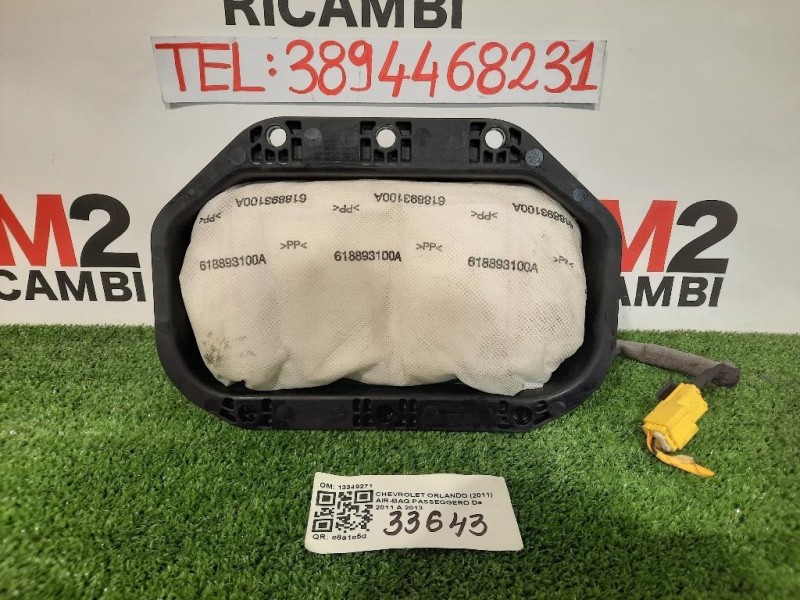 Air-bag Passeggero 13349271 Chevrolet Orlando 2011