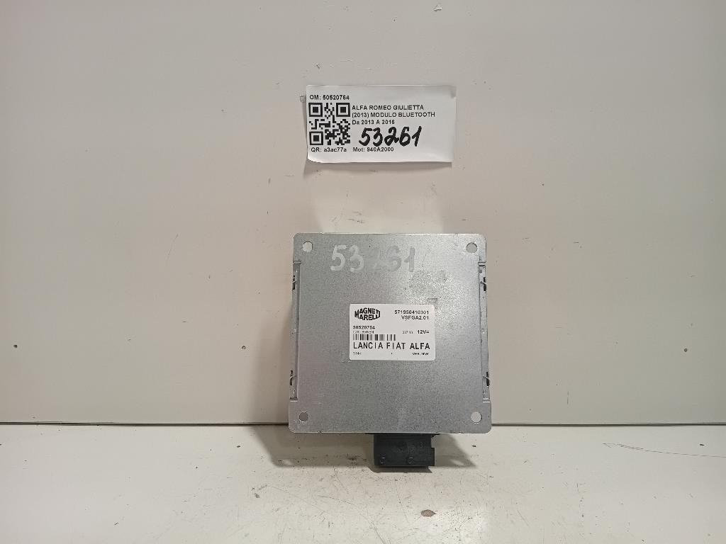Modulo Bluetooth 50520764 Alfa Romeo Giulietta 2013